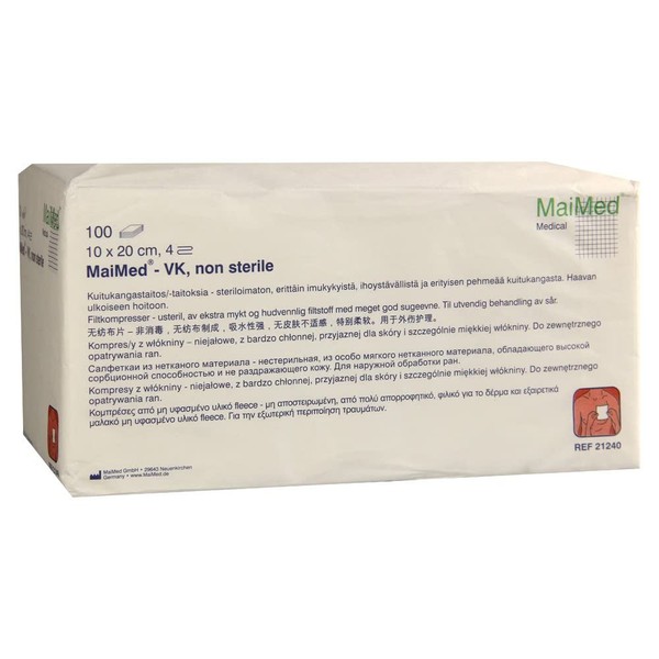 MaiMed Non-Woven Swabs, Non-Sterile, Pack of 100