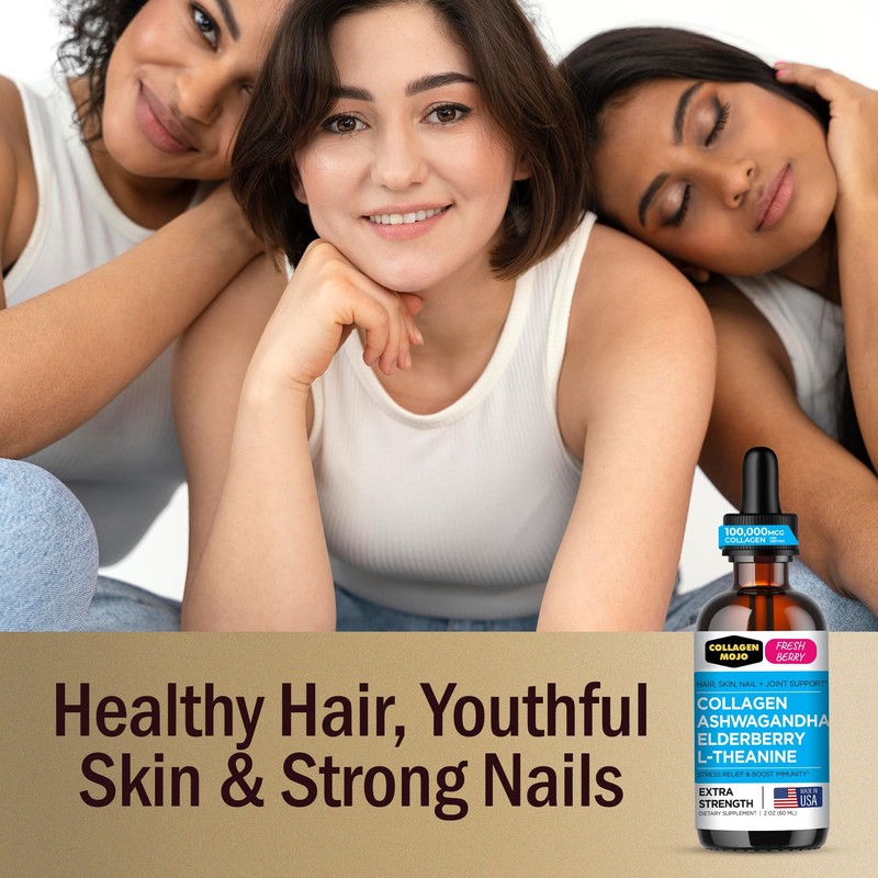Collagen Mojo - Liquid Collagen for Women & Men, Collagen