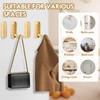 4pcs Foldable Wall Hook for Hanging,Heavy Duty Coat Hooks of