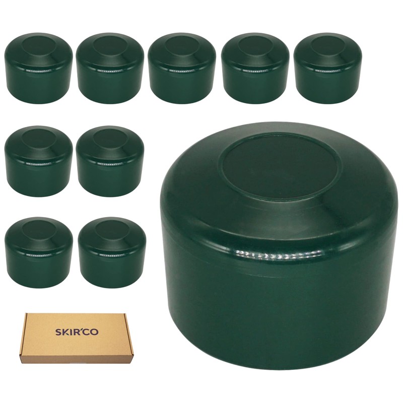 SKIR'CO RAL 6005 Fence Post Caps Round 38 mm Green