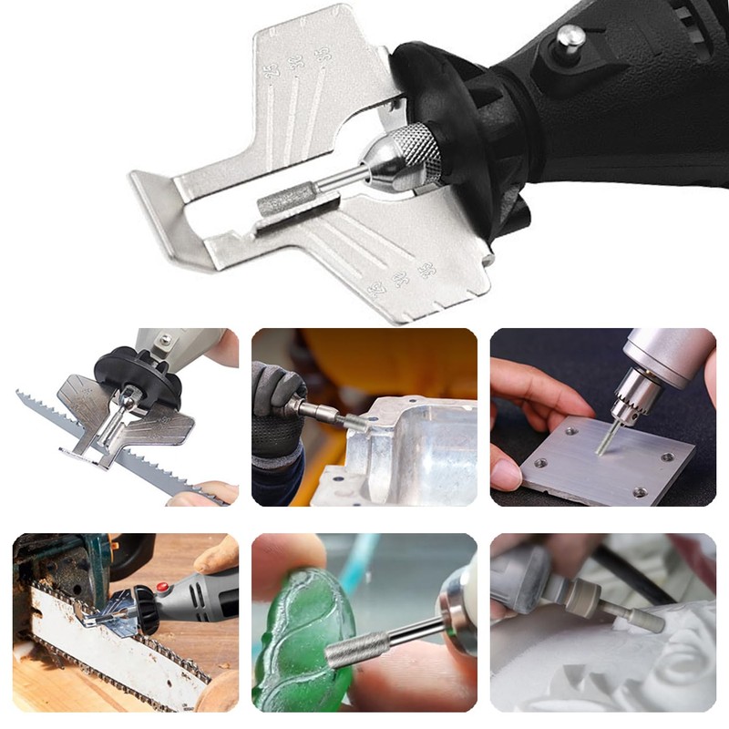 Mesee 2 Packs Chainsaw Sharpening Attachment Kit, Chain Saw Blade