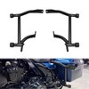 Saddlebag Guard Rear Saddlebag Crash Bars with 4 PCS Black