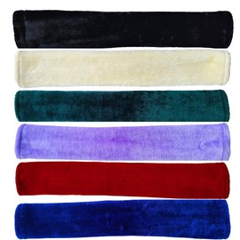 Majestic Ally Mink Fleece Girth/Cinch Cover, Soft Plush for Horse Riding Comfort, Breathable, Moisture-Wicking (Cream)