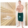Lashuma Lillby Kilt Opal Sauna Towel with Velcro Fastening for