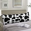 AIMSTONG 20"x54" Black and White Cow Print Body Pillow Cover