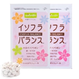 大豆イソフラボン サプリ 大豆イソフラボン22.5g 180粒 60日分 イソフラ バランス 小粒 ソヤファームクラブ 不二製油 (60日分)