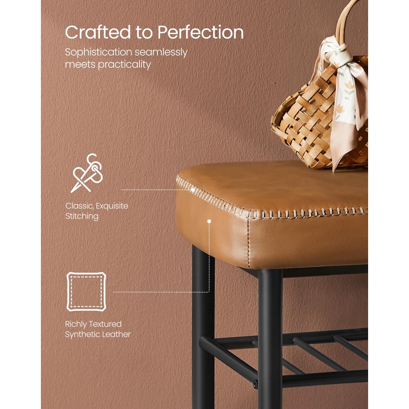 VASAGLE EKHO Collection - Shoe Rack Bench, Storage Bench for