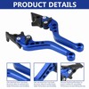 Keenso 1 Pair Motorcycle Clutch Brake Handle Levers, Universal Brake