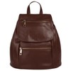 Samantha Look City 017743 Women's Genuine Leather Backpack, brown