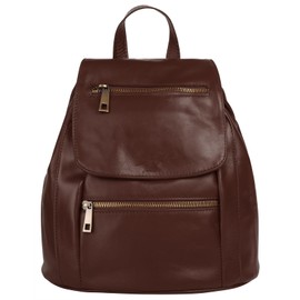 Samantha Look City 017743 Women's Genuine Leather Backpack, brown