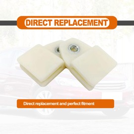 2pcs Window Door Glass Channel Clips - Glass Regulator Holder Sash Retainer Clip Universal Fits for Honda 1988-2015 Honda Accord Civic, Durable Plastic White