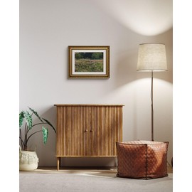 ARPEOTCY Vintage Gold Framed Wall Art, 11x14 inch Nature Field Wildflowers Retro Paintings, Canvas Prints with Antique Frame, Victorian Wall Pictures Decor for Living Room Gallery