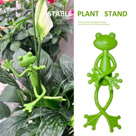 TNDCKP (5Pcs) Frog Plant Stand, Frog Plant Holder, Flower Pot Hugger Plant Climbing Fixture Clips, Cute & Stable Support, Make Your Plants Stand More Upright, For Indoor, Outdoor
