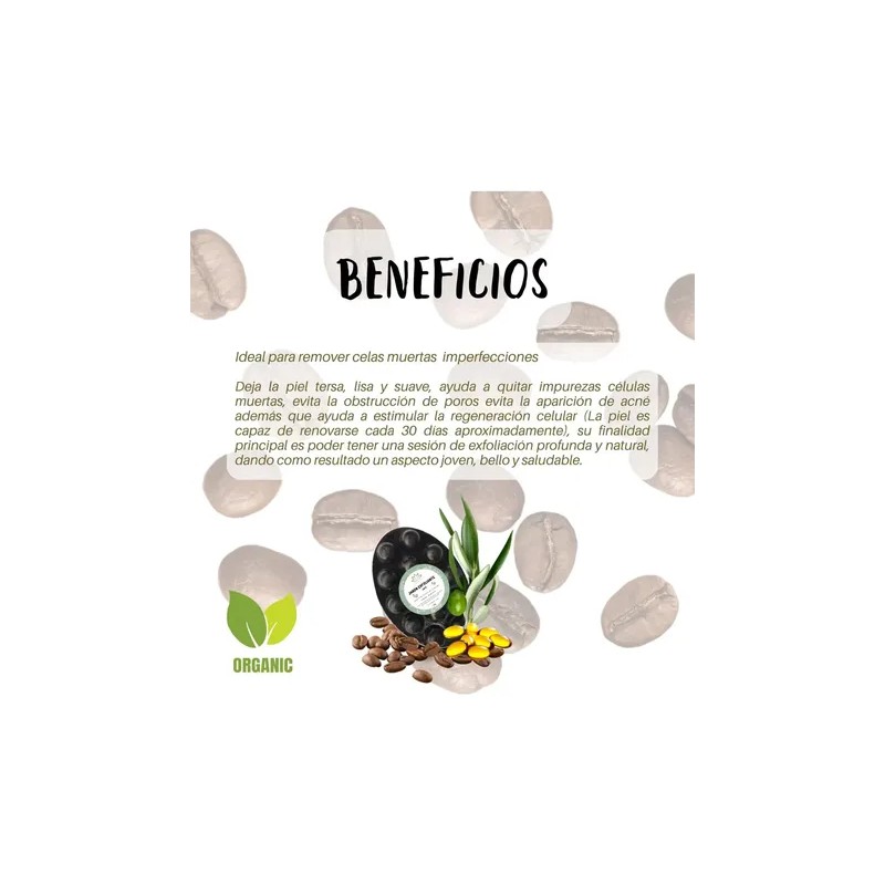 Jabón Exfoliante Vitality Shop Café Cacao Aceite Oliva 100g Orgánico