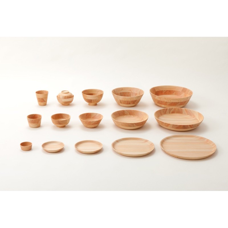 La, Loose hikiyose 3 Tier Medium (丼) Walnut Wood 130138