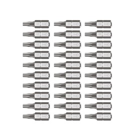 ROTATION 30-Piece T20 Bit Set, Chrome Vanadium Steel, Impact Grade Phillips Bit Set, 1/4-inch Hex Shank