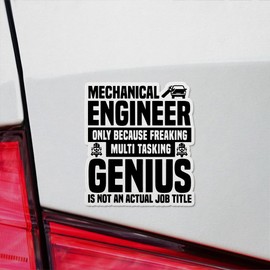 Decal Stickers of Mechanical Engineer Premium Indoor (No Waterproof) Vinyl Decal Stickers for Laptop Phone Accessory Helmet Car Window Mug Tuber Cup Door Wall Decoration - USCVER3f83521BL0124