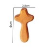 BOBOZHONG Carved Wooden Cross, Pack of 3 Cross Crucifix Cross