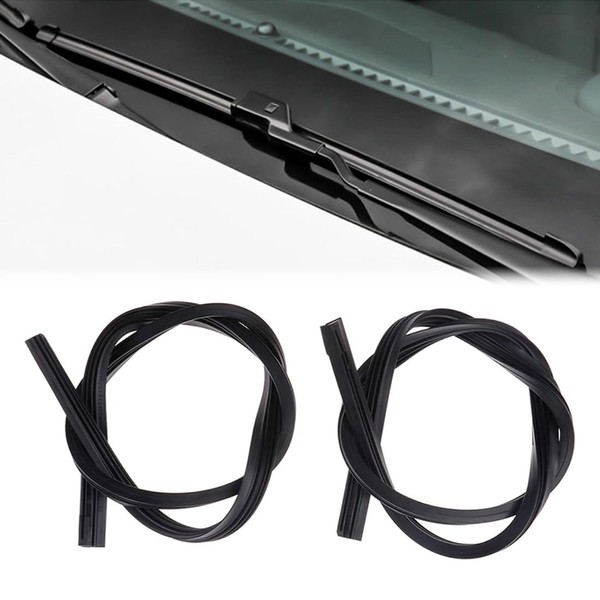 PLKSEI Pack of 2 Windscreen Wipers Rubber Universal Wiper Rubbers