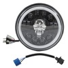 Motorcycle LED Headlight, 7in Round Motorcycle LED Angel Eye Headlight