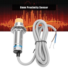 DC12-24V (6-36V) Proximity Switch, 2-Wire Normally Open Inductive Proximity Switch Sensor, 8mm NPN Proximity Switch Sensor
