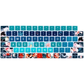 WSLUCKO Keyboard Cover Skin for 2021-2024 MacBook Pro 14''/16” (Model: A2442 A2485 A2992 A2779 A2780 A2991 A2918 M1 M2/M3 Pro/Max) & M2 MacBook Air 13.6''/15'' (Model:A2681 A3113 A2941 A3114),Rose