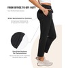 Cosmolle Women Pants Mid Elastic Waist Golf Pants Soft Stretch