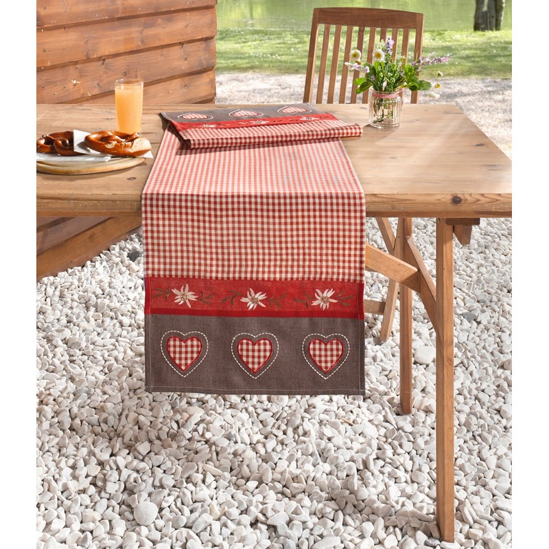 FRANK FLECHTWAREN Table runner Alpenglück