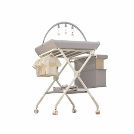 Multi-Functional Portable Care Diaper Table Reinforced Frame Foldable Household Washable Infant Newborn Diaper Changing TableColor: 6th Generation Pink + Toy + Big Gift Pack, Child Safety Features: Child-Friendly Design