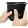 RAOOKIF 100 Pack Black Nursery Pots, 4 Inch Pot for