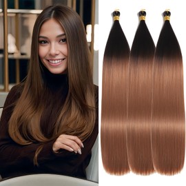 Locescsoc 28 Inch Straight Hair Extensions 150 g 3 Packs Bone Straight Braiding Hair, Soft Synthetic Bundles Crochet Braids Hair Bundles for Braiding (OT4/30, 28 Inch 3 Packs)