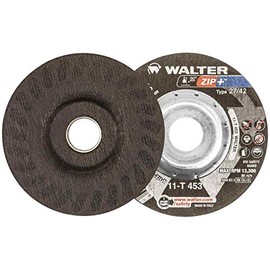 Walter 11T453 4-1/2x1/16x7/8 Zip+ Xtra Heavy Duty Cut-Off Wheels Type 27 Grit A36, 25 Pack