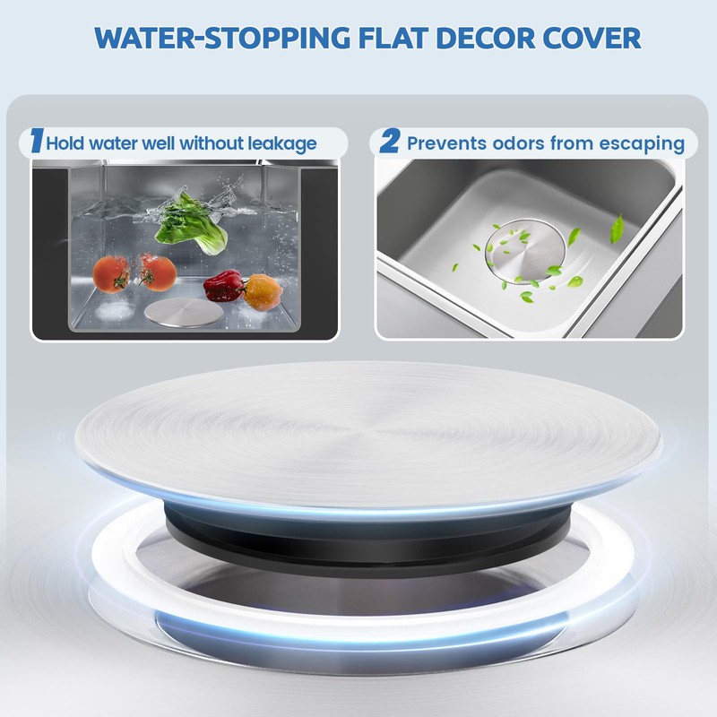 BOTEMY 3-1/2 Inch Extended Garbage Disposal Flange with Deep Strainer