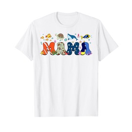 Mama Ocean Sea Animal Birthday Family Matching T-Shirt