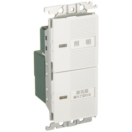 Panasonic (Panasonic) Cosmo Series Wide 21 Embedded Electronic Toilet Ventilation Switch Set White wtc54816 W