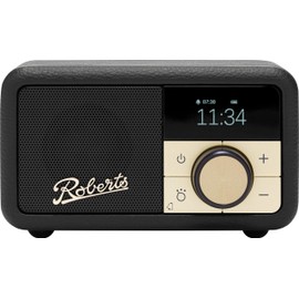 Roberts PETITE2 FM/DAB/DAB+ Portable Radio, Bluetooth, Alarm, Black