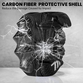 MADBIKE Motorcycle Gloves Touchscreen Motocross Dirt Bike Riding Glove with Carbon Fiber Protective Hard Knuckles for Men Women Model MD66