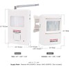 Dog Barking Alarm Motion Detector,Pir Wireless Human Body Walking Sensor