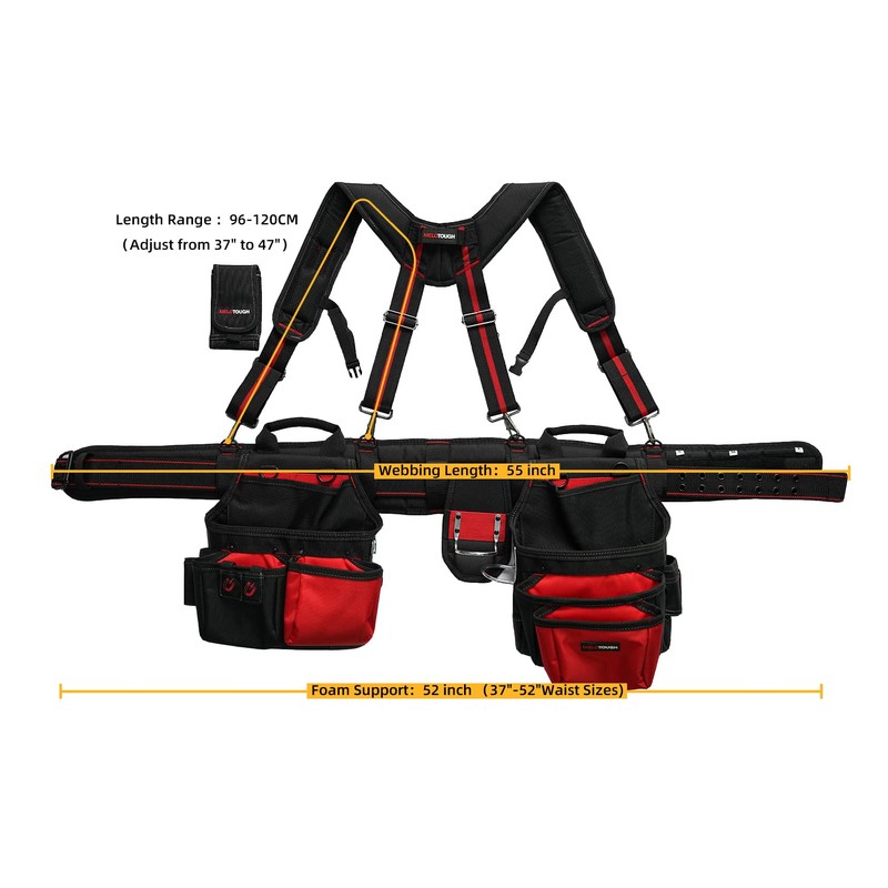 MELOTOUGH Pro Framer Combo System-Magnetic Tool Pouch Build Heavy Duty