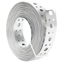 Galvanized Metal Pipe Strap 1-Inch x 33FT 0.6mm Thickness for Pipe Support Pipe Hanger Strap Metal Strapping with Holes
