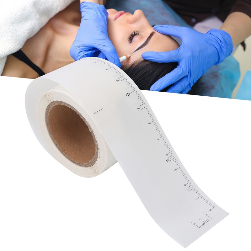 50pcs/roll Microblading Eyebrow Ruler Disposable Eyebrow Tattoo Shaping Ruler Tool3#