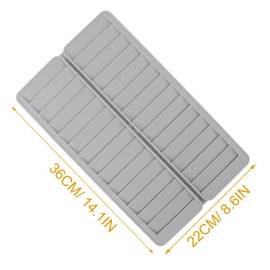 KALLORY PP Material Attendance Card Holder 28 Slots Office Supply Wall-Mounted Card Rack