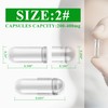 WANANFU Size 2 Empty Capsules Vegetarian (100 Count), Compatible with