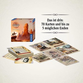 KOSMOS 682545 Cartaventura Oklahoma, Adventure Game, Gripping Board Game with Multiple Ends, for 1-6 People, from 16 Years, with 70 Adventure Cards, in German Language