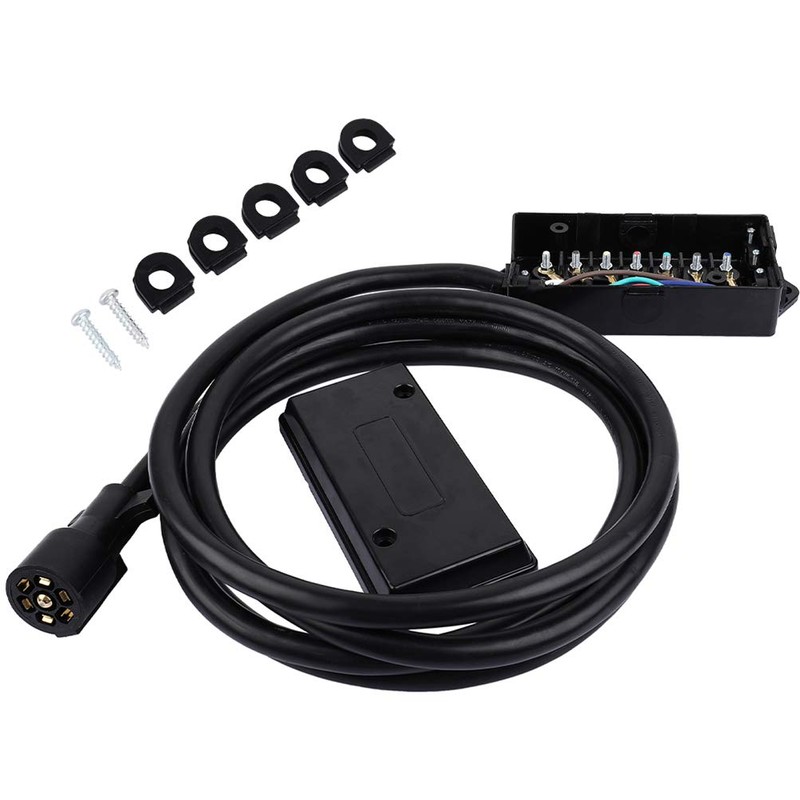 cciyu Heavy Duty 7 Way Plug Inline Trailer Cord with