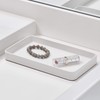 iDesign Gia Metal Guest Towel Tray, Non-Slip Vanity Board for