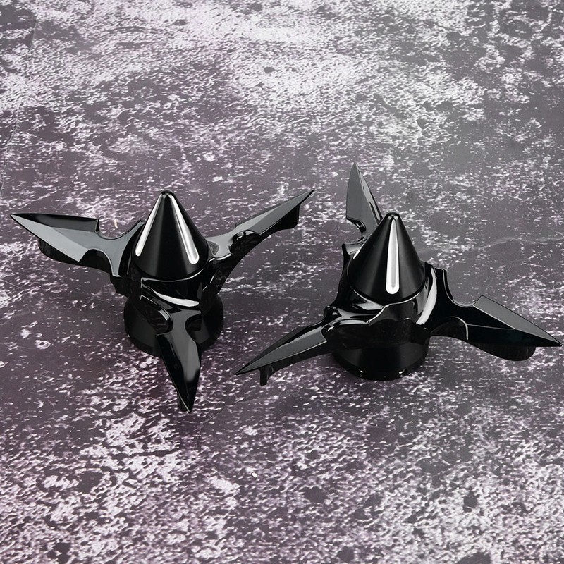 Motorcycle Spinning Front Axle Cap Nut Cover for Softails Electra