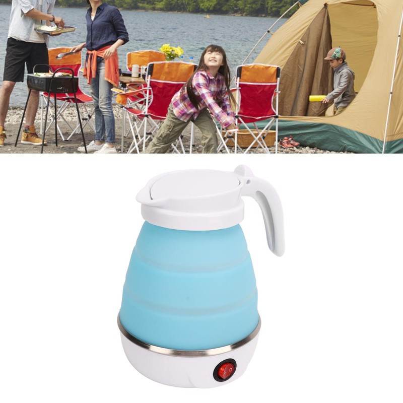 Foldable Portable Kettle Quick Boiling Safe Collapsible Electric Travel Water