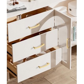 DAPANIY Gold Cabinet Handles, Cat Claws Shape Cabinet Pulls, 4 Pack Kitchen Cabinet Handles Gold Drawer Pulls for Dresser Desk Bathroom, 5 Inch (128mm) Hole Center