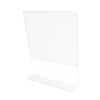 FixtureDisplays 8.5"X11" 6 Acrylic Clear Literature Holder Picture Frame Sign